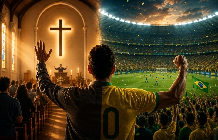Igreja muda horário de culto por causa de jogo do Brasil e decisão gera debate nas redes sociais